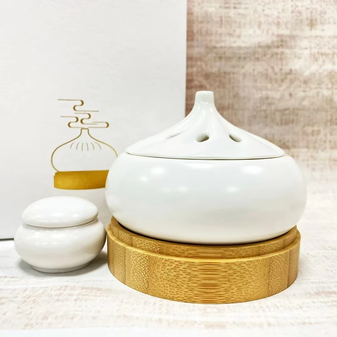 小笼包电子熏香炉家用室内可调温定时创意陶瓷插电