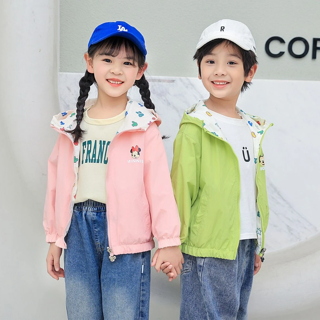Disney/迪士尼儿童两面穿外套韩版春季撞色夹克XYE1SW322【JML】