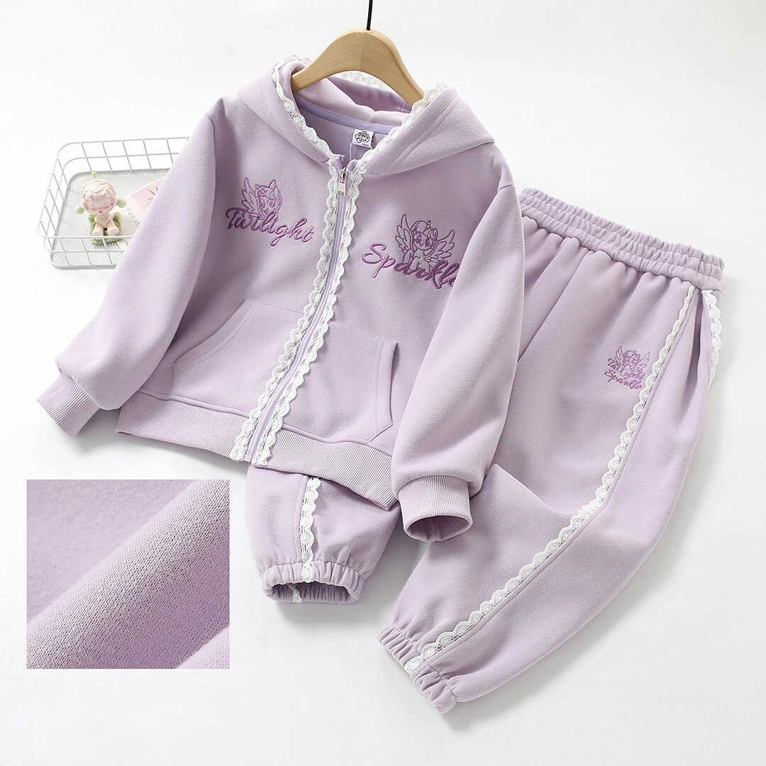 MY LITTLE PONY/小马宝莉中大童秋冬亲子款长袖童装时尚卫衣套装