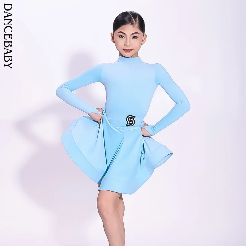 Dancebaby林意涵同款规定服国标舞新款长袖比赛舞蹈服装DAS675