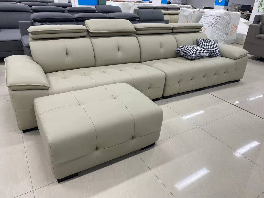 意式劳伦斯真皮沙发客厅小户型三人位家用轻奢免洗头层牛皮沙发