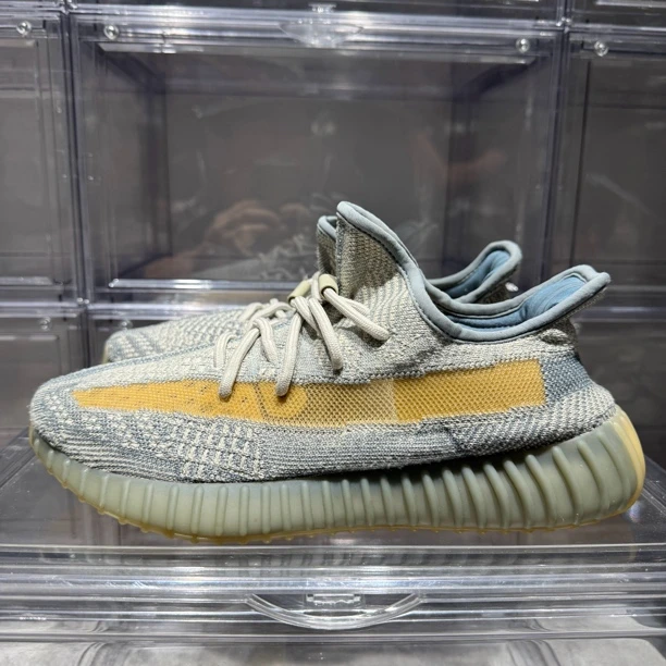 90新  42.5码 二手 无盒 Yeezy350灰蓝 休闲鞋