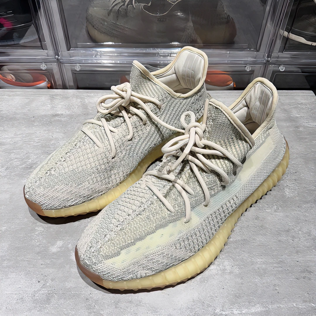 45码二手无原盒adidas Yeezy350拼接市场价2049时尚潮鞋运动鞋