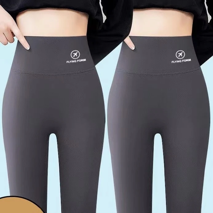 正品芭比鲨鱼裤款高腰显瘦收腹提臀修身紧身外穿女士打底裤白色