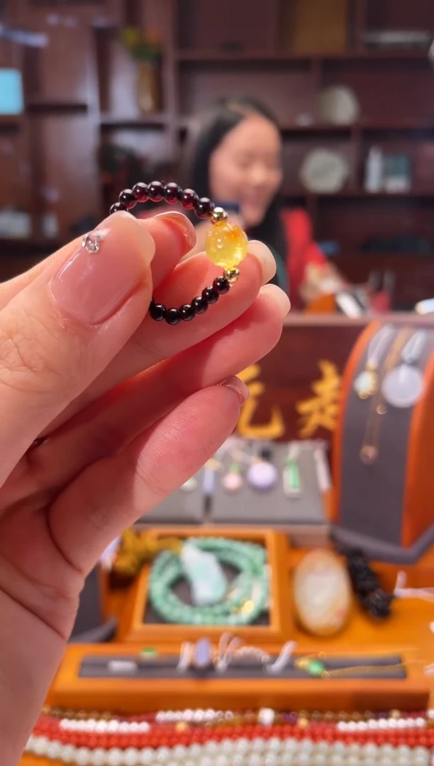 【闪购商品】琥珀戒指未镶嵌戒指拍一发一多样性发货