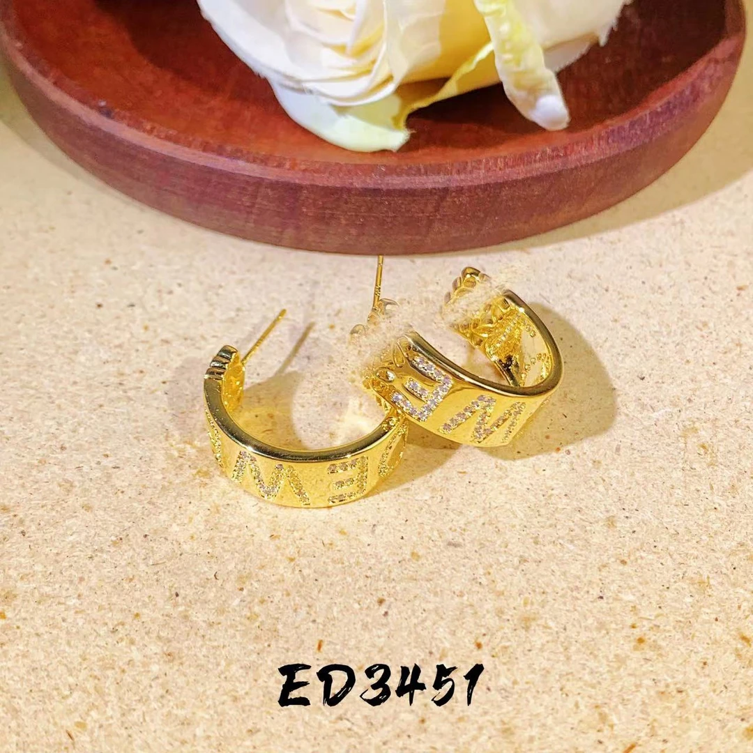 铜合金耳饰 气质轻奢时尚百搭复古小众欧美简约ed3451