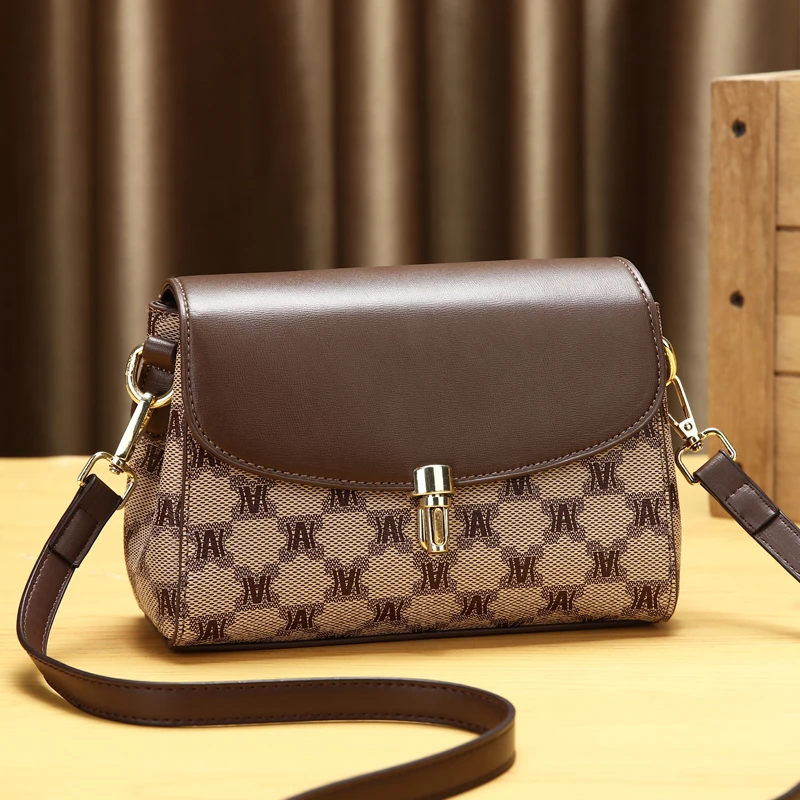 网红印花包女2025新款韩版女士小包包迷你简约百搭单肩斜挎小方包