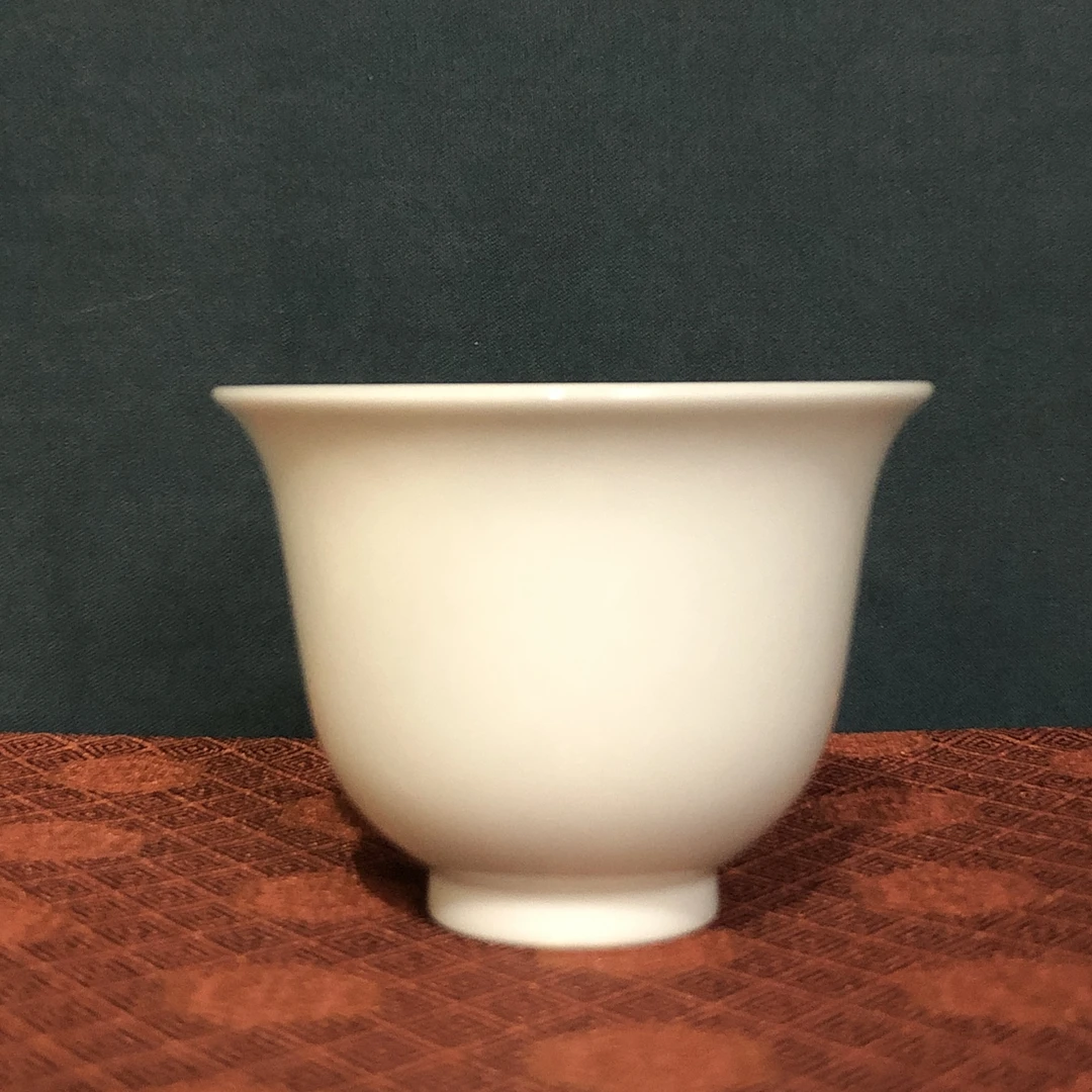 景德镇全手工白胎铃铛杯