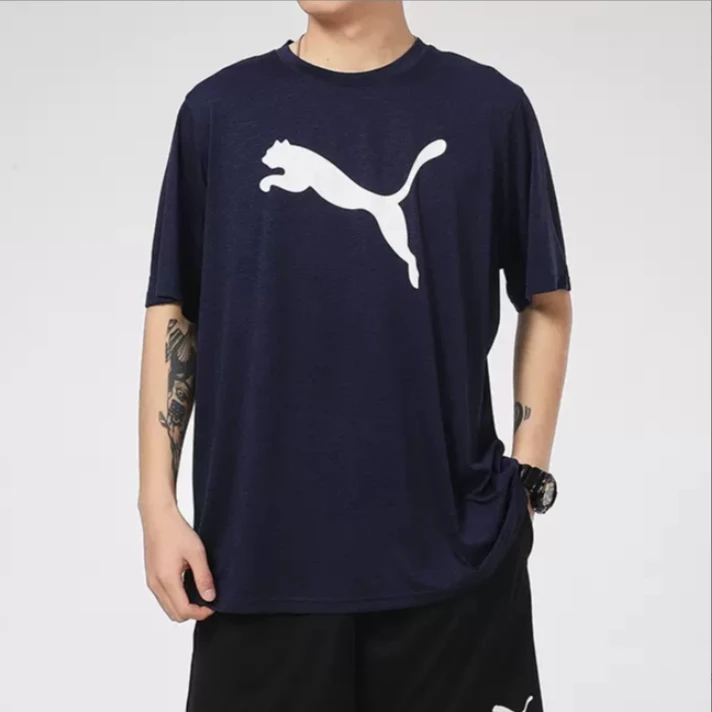 PUMA/彪马男士百搭时尚休闲透气圆领短袖T恤 520139-01 520139-06