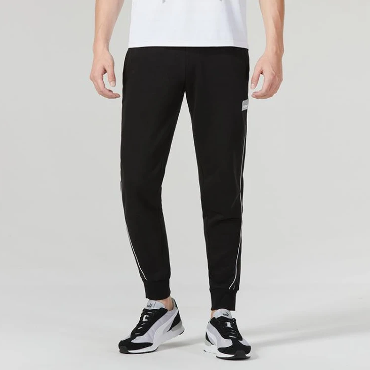 PUMA/彪马男士加绒秋冬舒适黑色休闲裤 599357-01