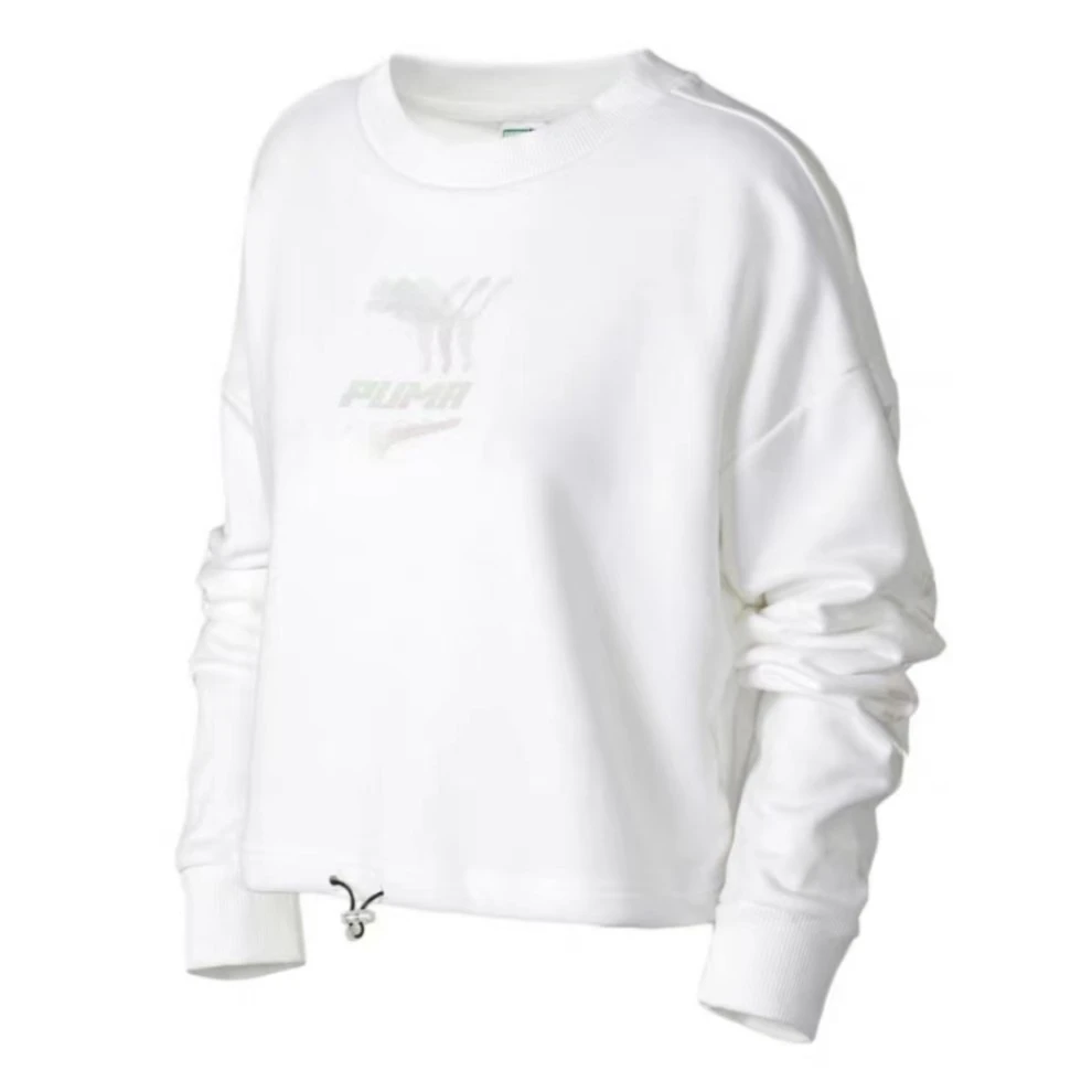 PUMA/彪马C408 599174-02 女款休闲时尚圆领印花卫衣 P21-4-04