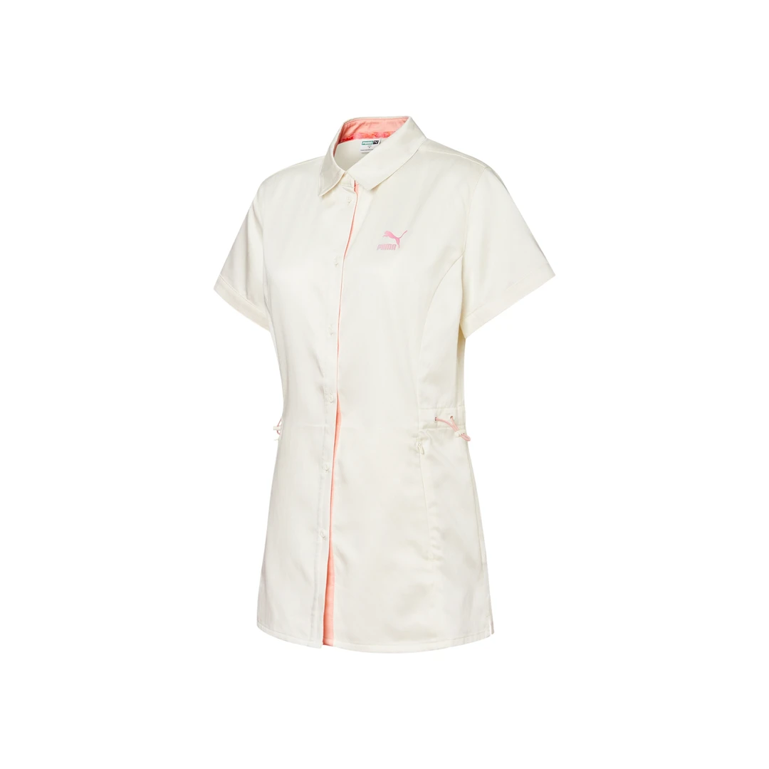 PUMA/彪马D021    533730-55 女士翻领修身收腰时尚百搭长款衬衫