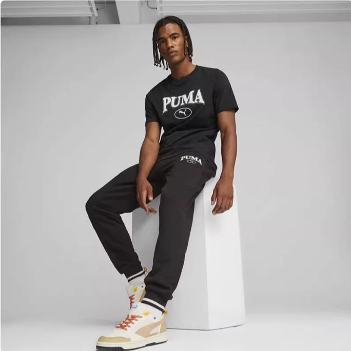 PUMA/彪马【商场同款新品】秋季收口卫裤休闲运动裤针织裤681528-01