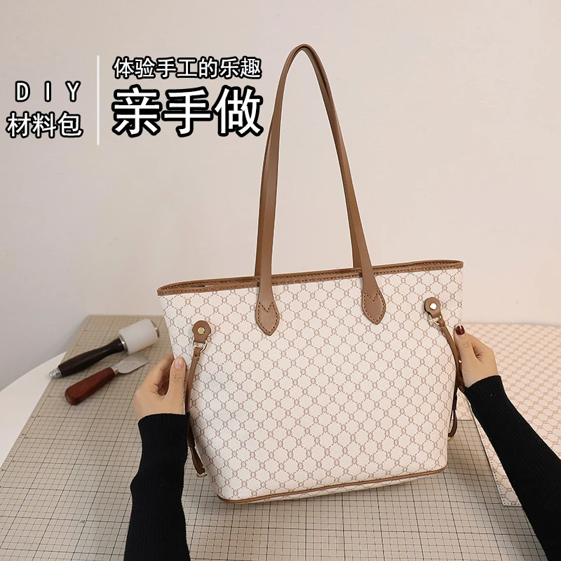diy手工包编织包材料包斜挎自制大容量托特包送女友送妈妈礼物