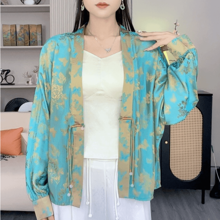 新中式新款尚休闲双面双穿洋气气质宽松显瘦上衣女外套 XH1168458