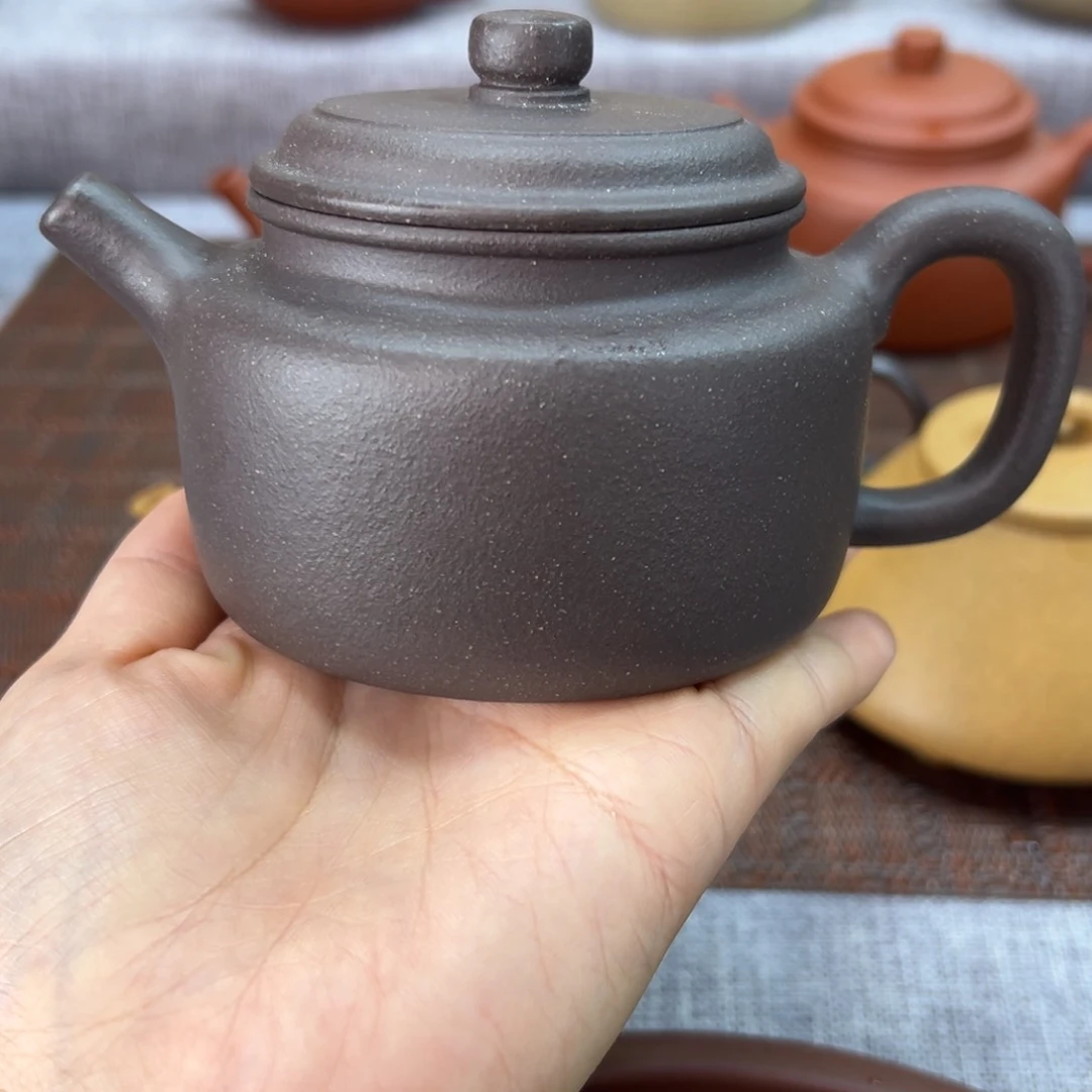 紫砂茶壶千玺紫泥