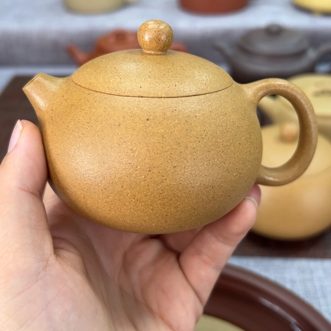 紫砂茶壶黄金段西施