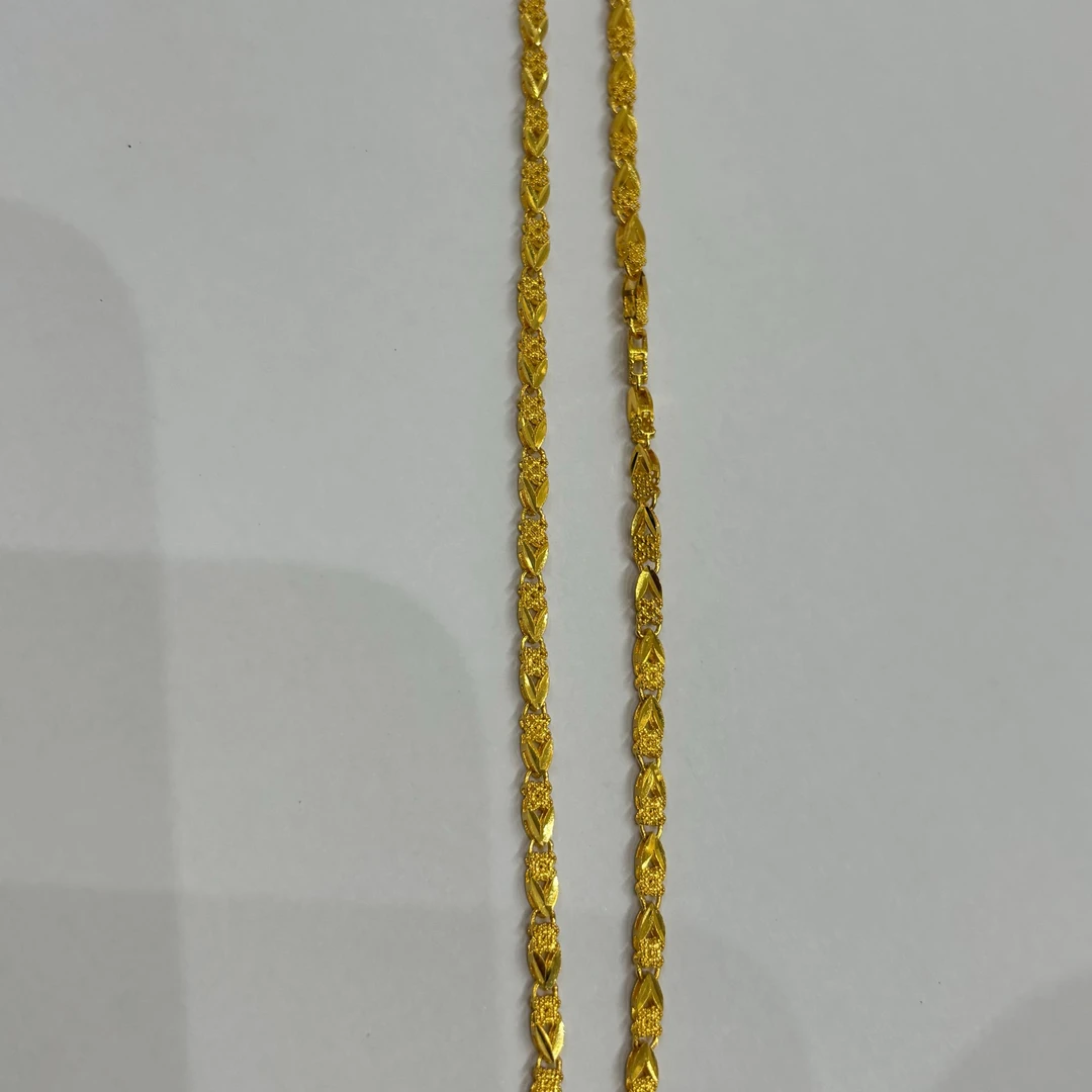 赛菲尔万足®足金鱼仔黄金项链