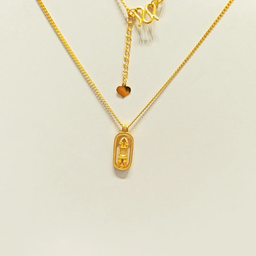 赛菲尔万足®足金古法金刚杵套链42314/42315/42316