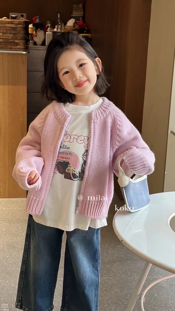 女童开衫，简单好看