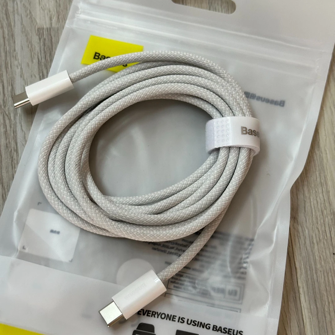 99新 Baseus/倍思 倍思编织双c口数据线颜色随机
