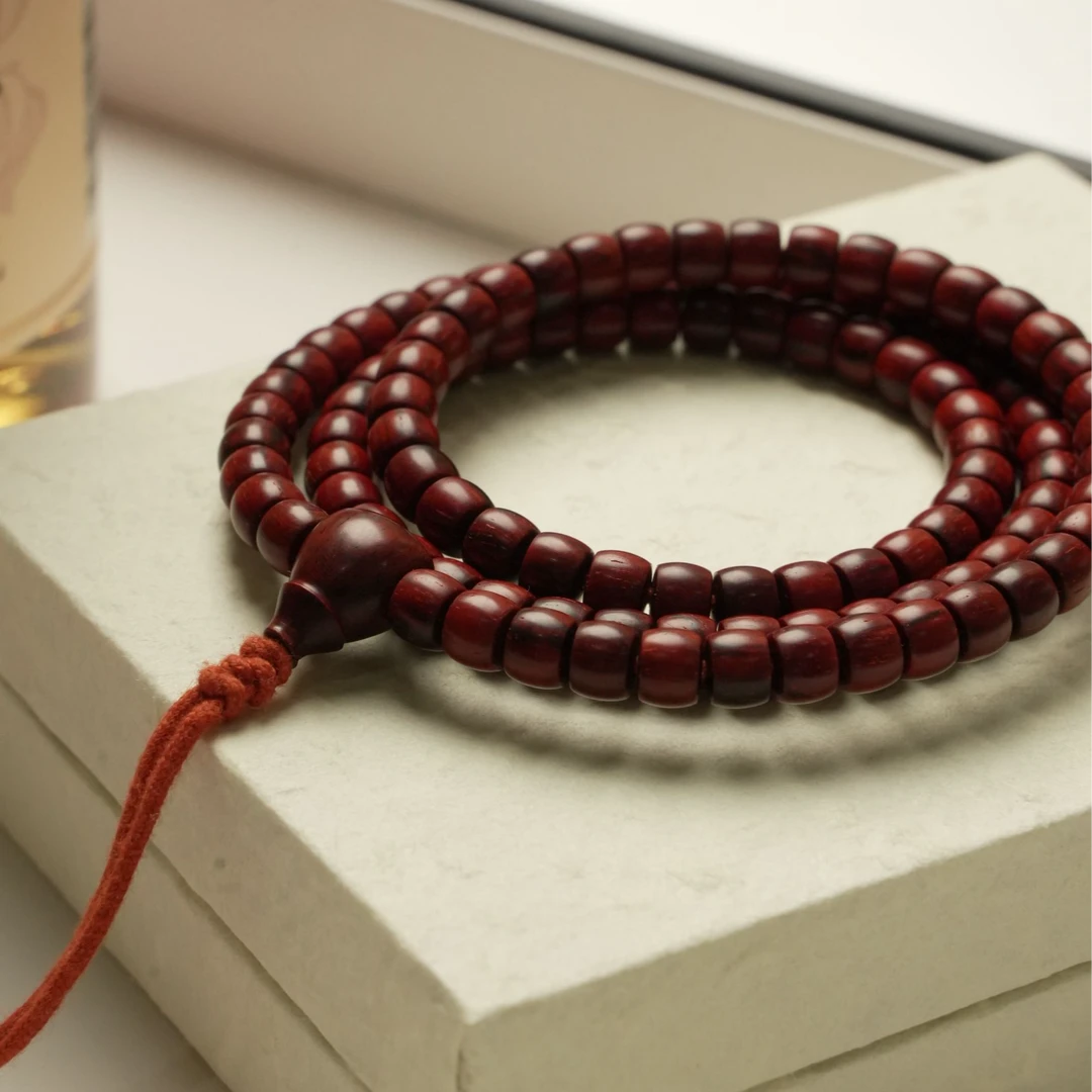 印度小叶紫檀6mm*5*108颗