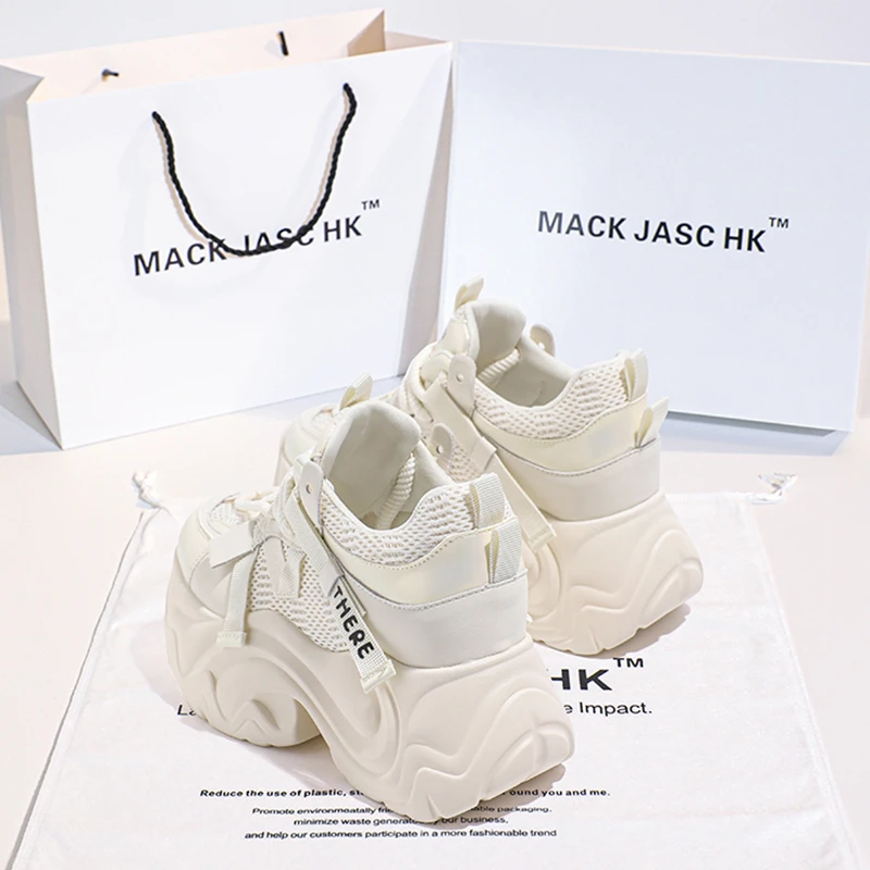 MACK JASCHK内增高老爹鞋女2024春季新款厚底松糕小个子运动鞋