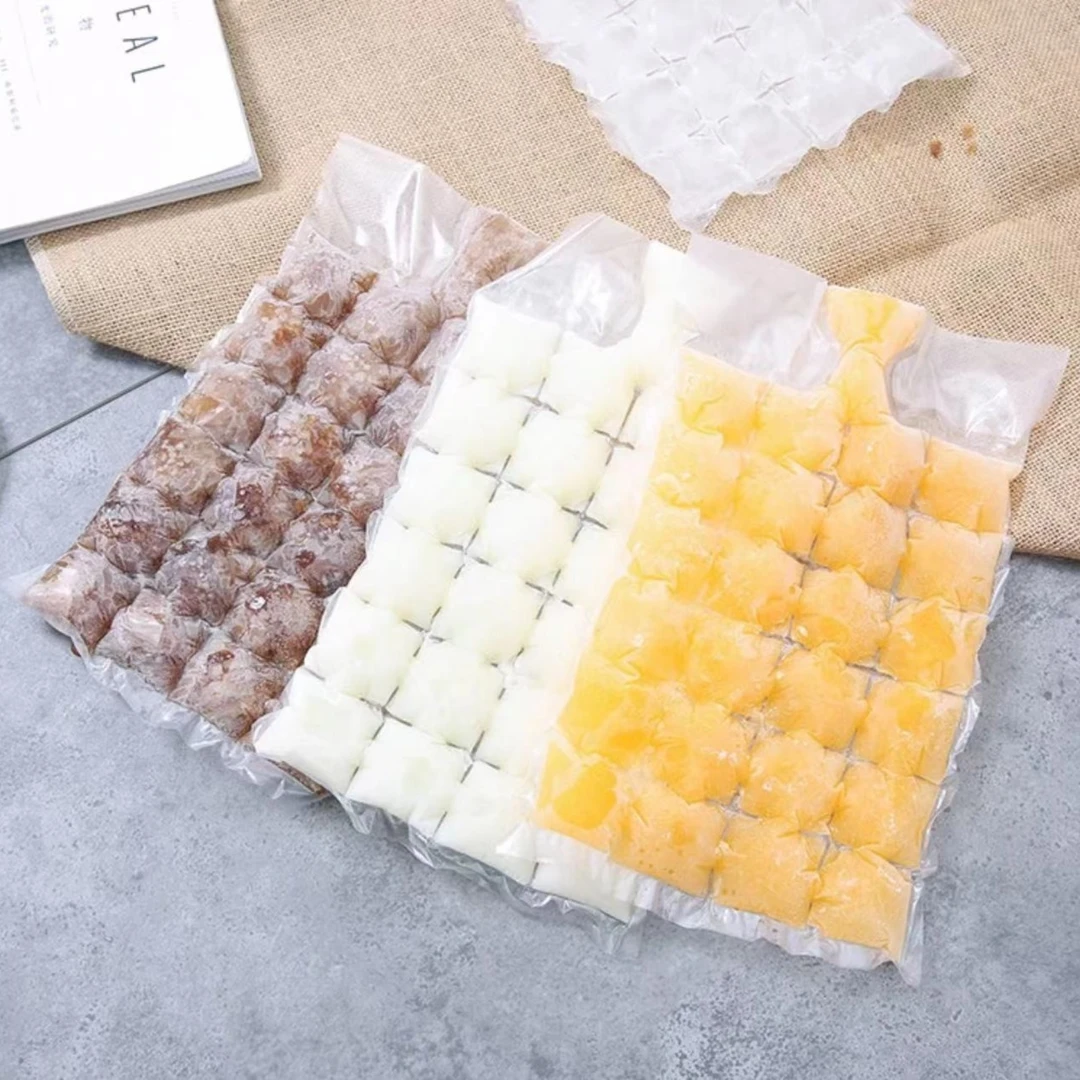 （20张6.9送漏斗）夏季自封口一次性冰袋冰格袋密封家用自制
