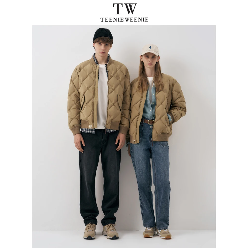 【雅丹风】小熊新潮男装羽绒服潮流棒球领休闲宽松外套TNJD248C09I