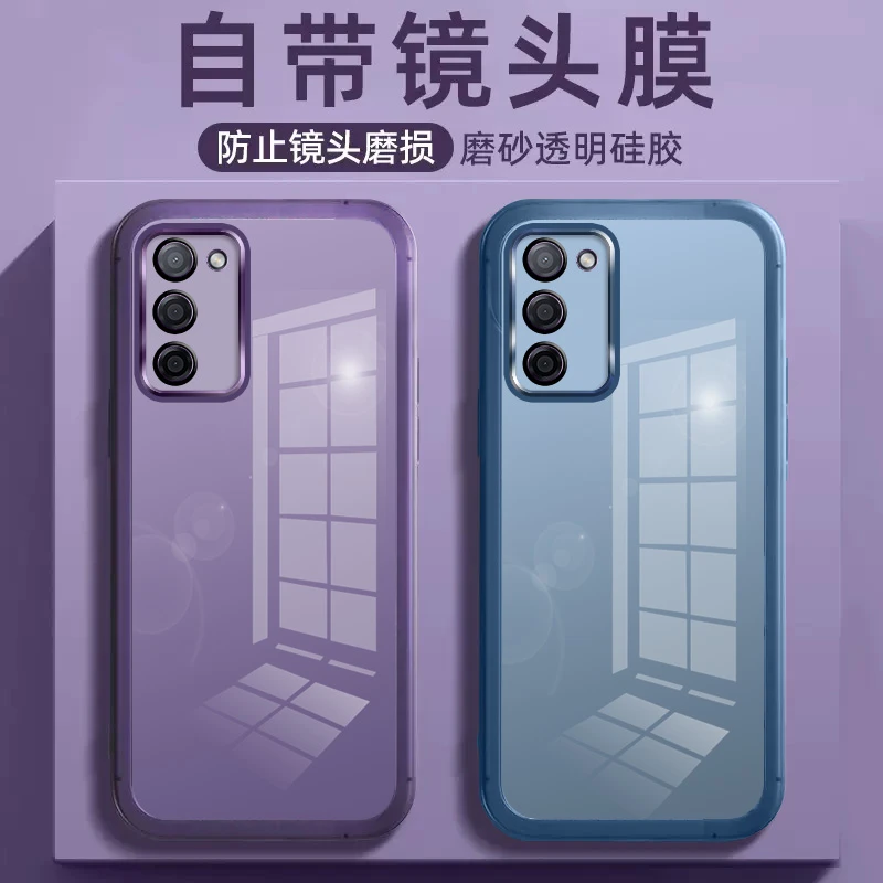 适用OPPOA55手机壳硅胶防摔透明软壳新款时尚自带镜头膜网红潮牌