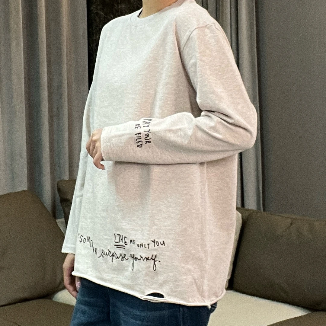 GRAY&COOK【超哥轻奢】冬季圆领卫衣袖子英文字母休闲GC588223