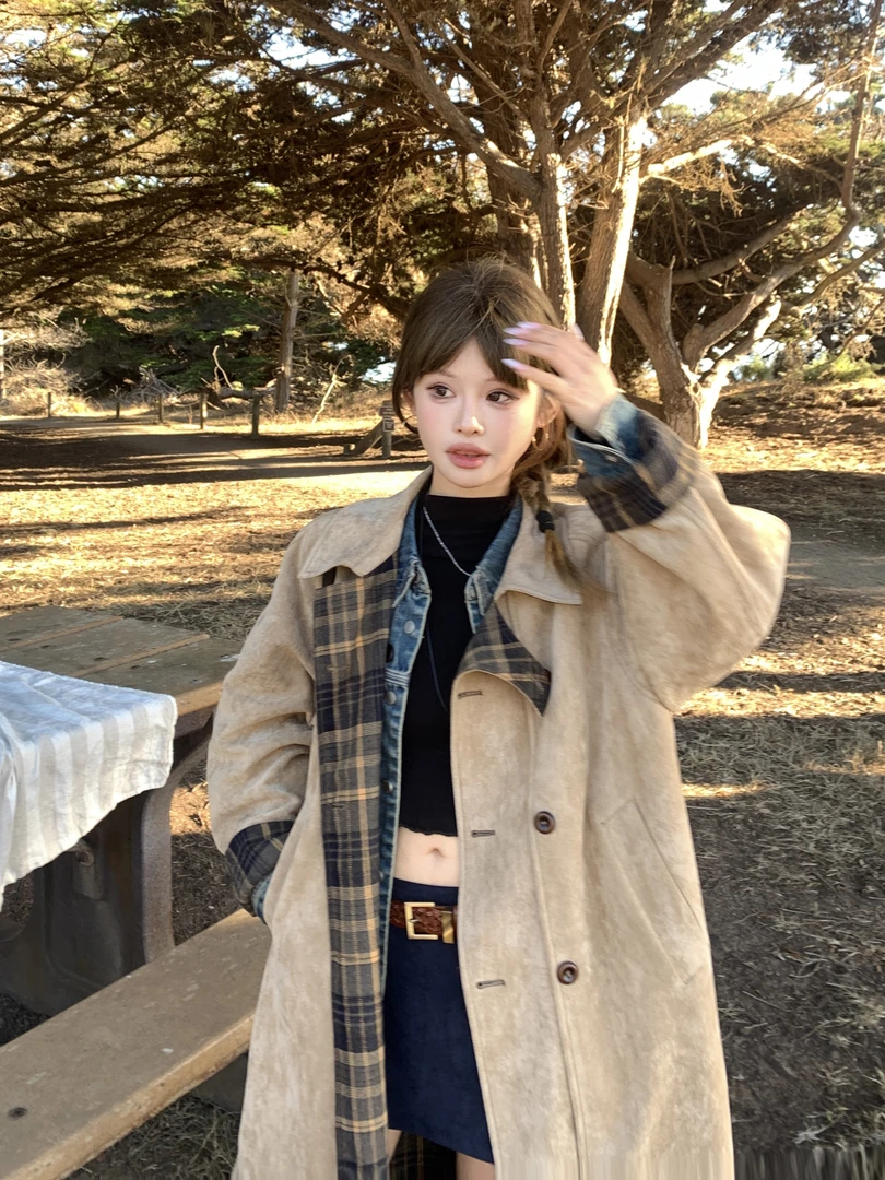 **DEEMO【加州落日】入秋仪式感满分正反两穿慵懒新中式风衣 WZ2720