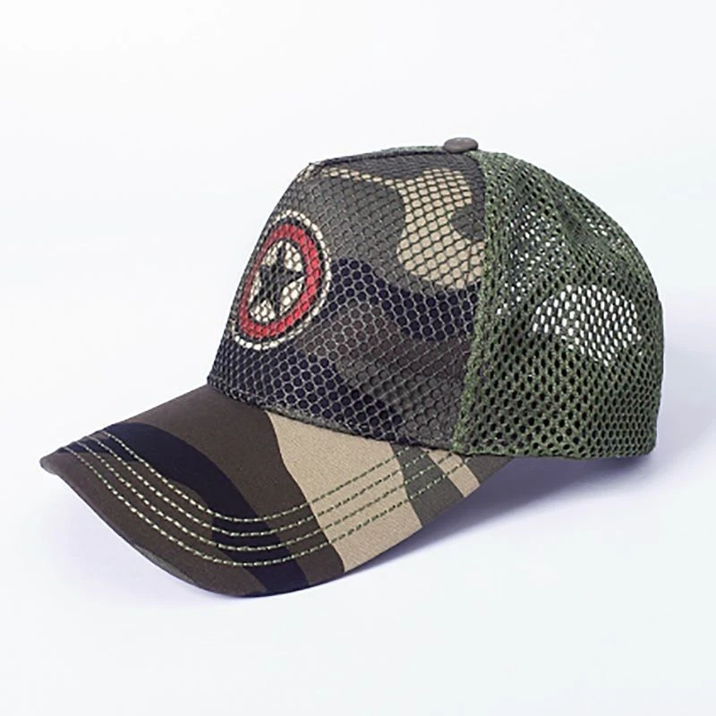 男女同款刺绣帽户外军训遮阳透气春秋帽鸭舌遮阳夏季作训帽迷彩帽