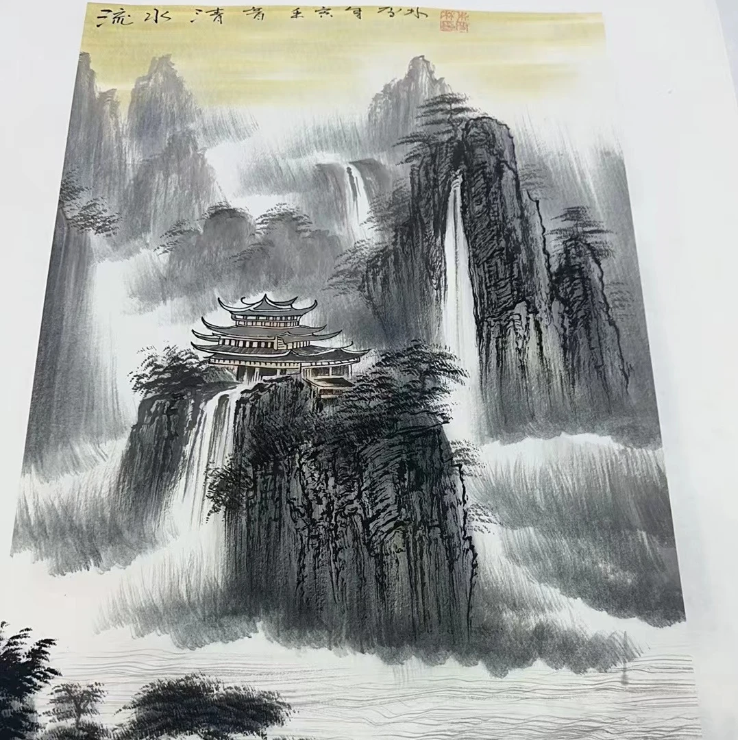 中国民间传统艺术-四开三-SKS-LSQY-5-8000-流水清音
