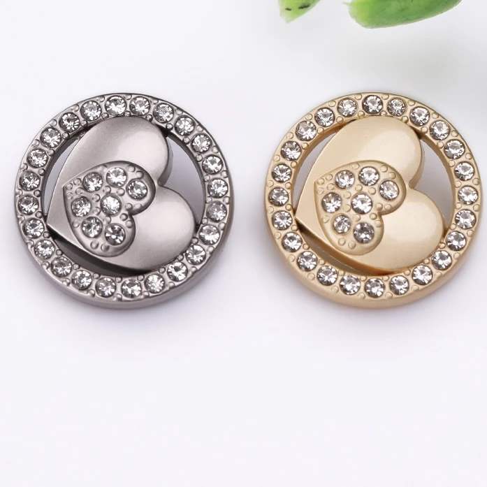 【28号】高端爱心钻金属手缝钮扣小香风西装外套毛衣风衣大衣钮扣