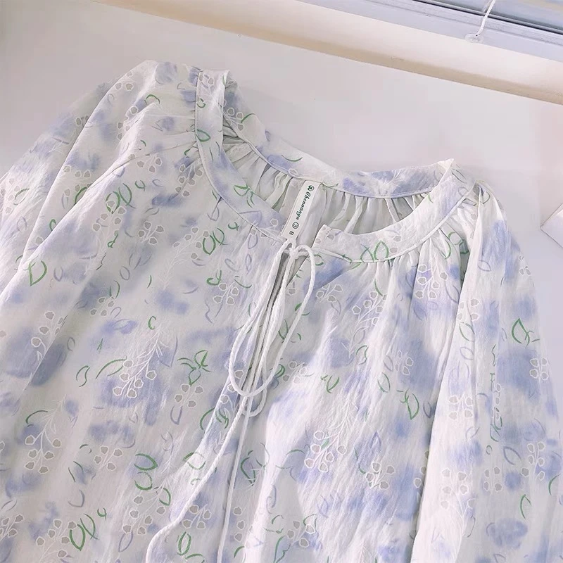【带胸垫】春秋季女ins风甜美休闲舒适家居服可外穿睡衣-67502-msn