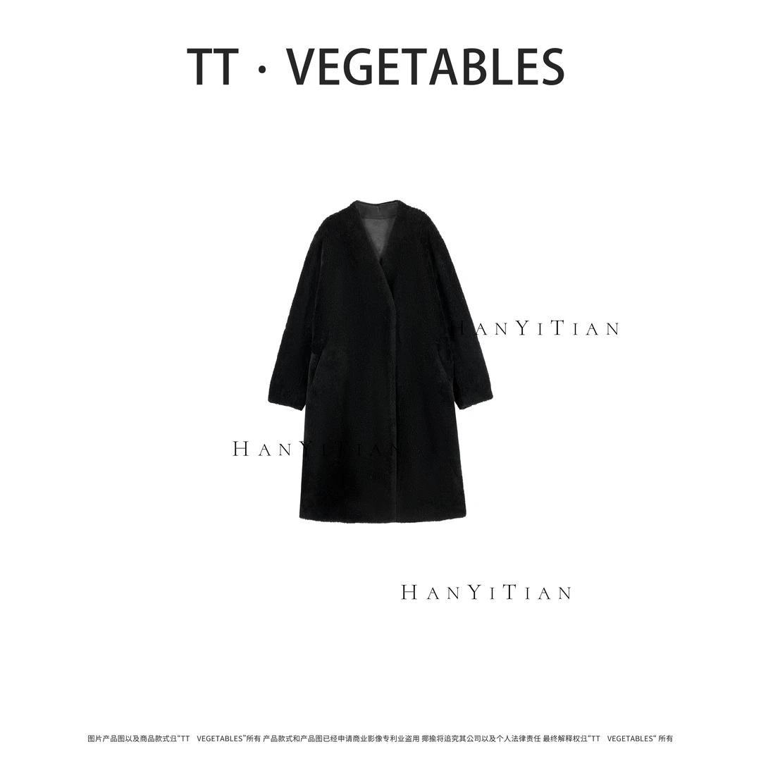 千夜 气质时尚设计感休闲秋季宽松毛毛外套923848