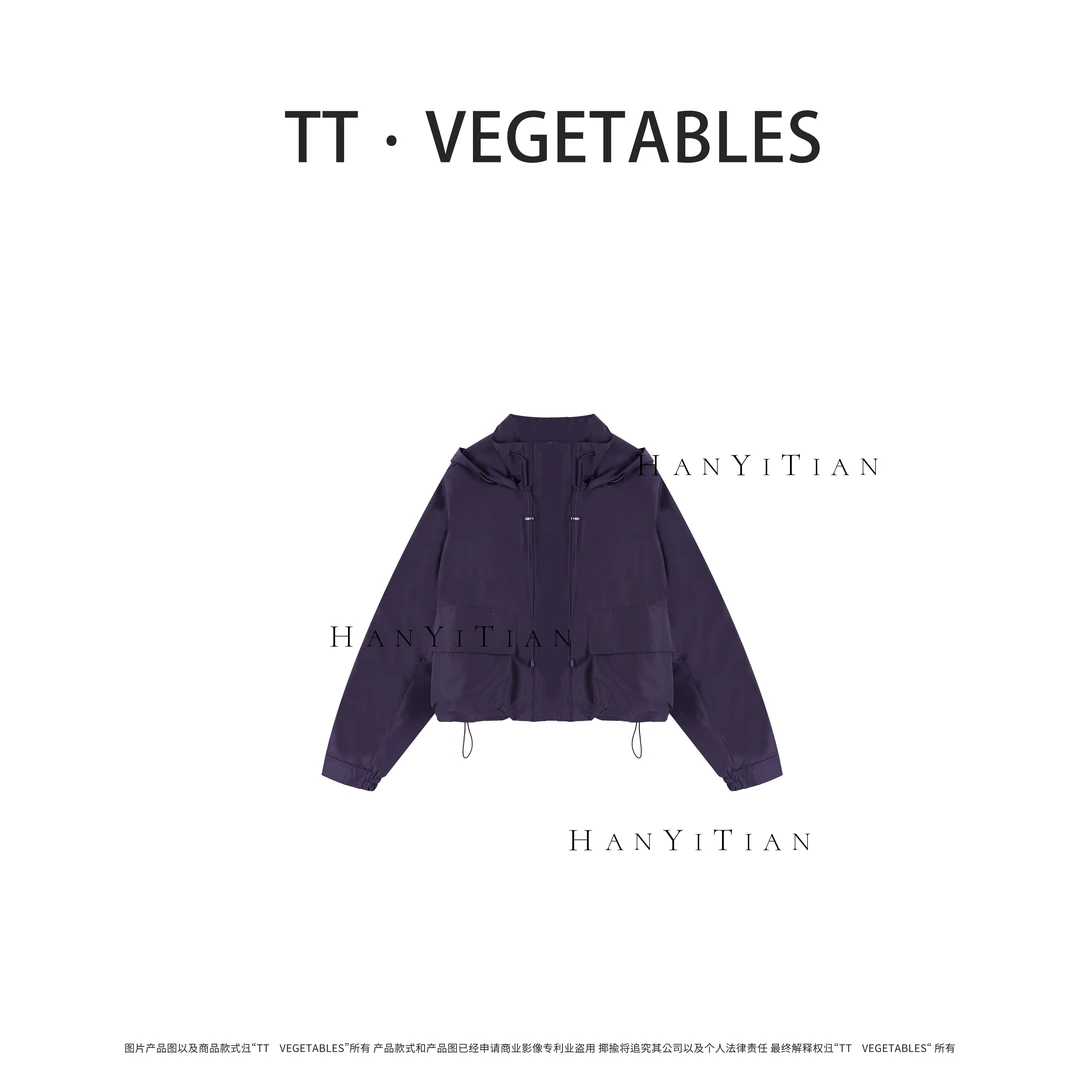 寄翠 秋季新款纯色宽松休闲棉服外套922049