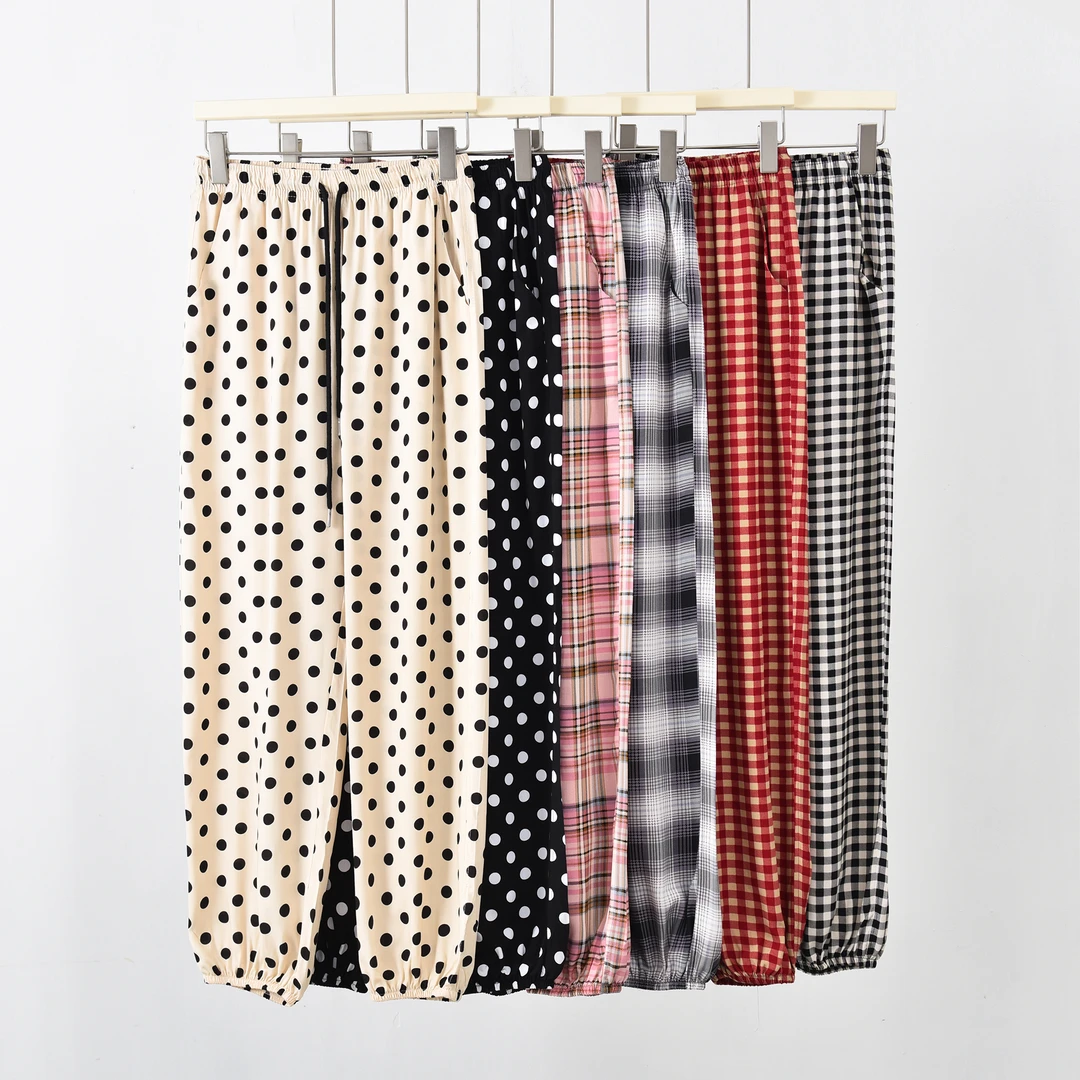 【夏季新款棉绸情侣束口裤】百搭时尚束口裤休闲薄款显瘦【尤莱特】