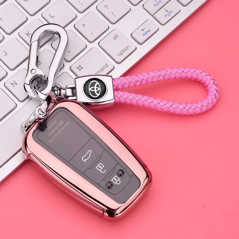 19款丰田8八代凯美瑞钥匙套包雷凌普拉多霸道CHR奕泽亚洲龙卡罗拉