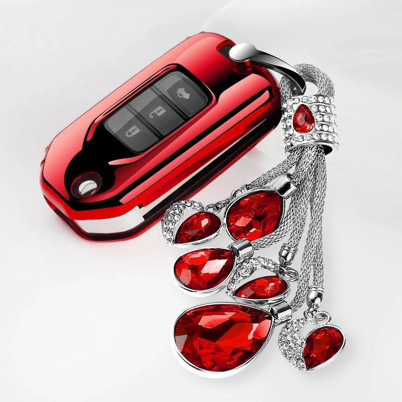 本田雅阁改装钥匙包套CRV缤智XRV飞度思域凌派冠道思铂睿壳扣男女