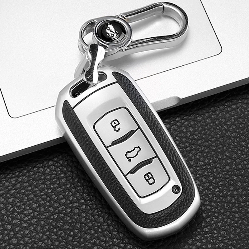 专用汽车钥匙套gl帝豪gs包S1博越X3远景x6星瑞x1博瑞高档扣壳包链