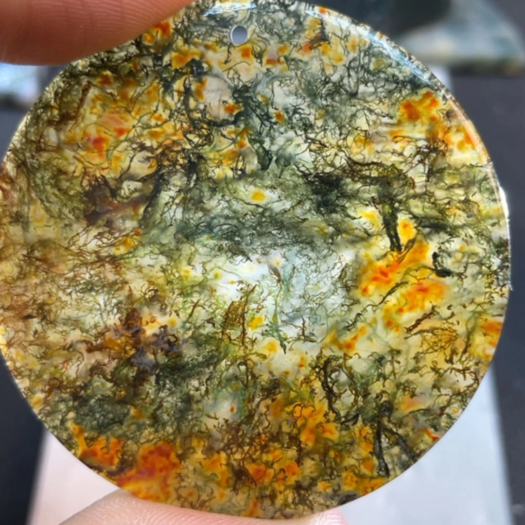 【闪购商品】玛瑙/玉髓颈饰未镶嵌蓝**云