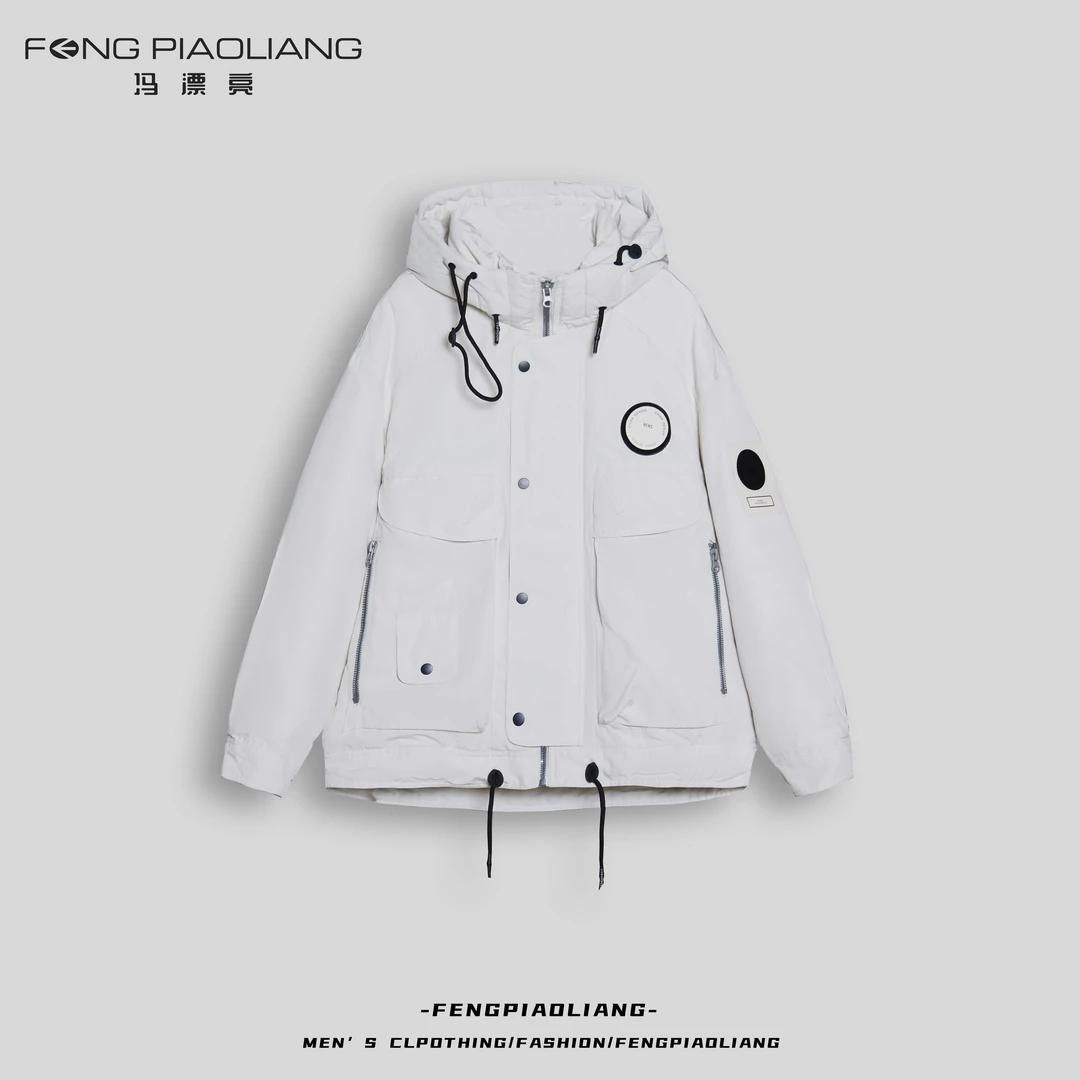 白【冯漂亮服饰】1717冬季极寒沙漠骆驼系列90绒户外情侣款羽绒服