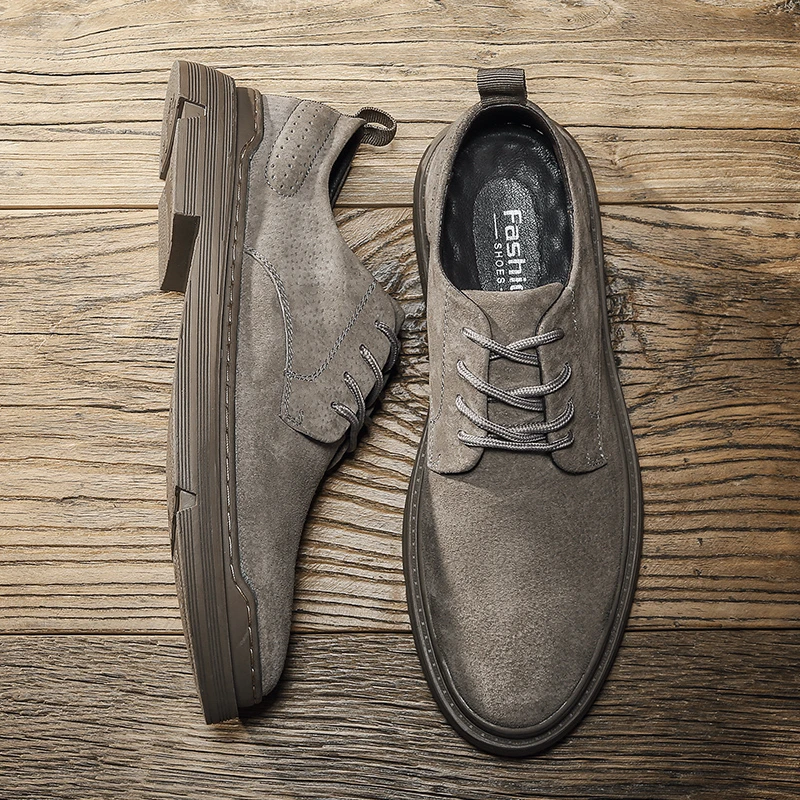 小扬哥推荐】男款2023新款低帮马丁靴真皮英伦风防滑耐磨休闲皮鞋