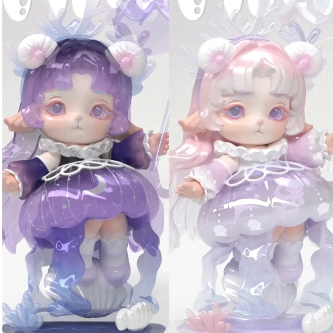 【拆盒】mimia二代水之秘境系列潮玩盲盒手办