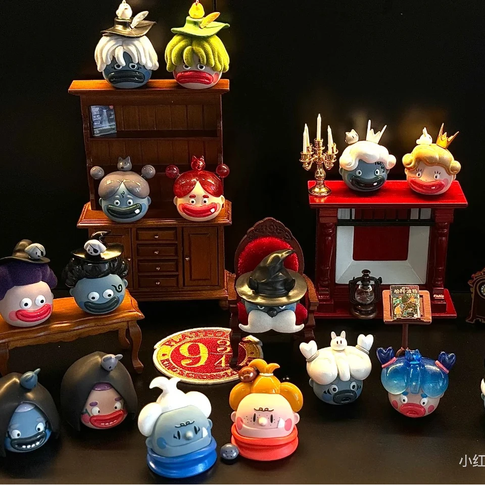 【拆盒】丑萌家族2代系列潮玩盲盒萌粒摆件