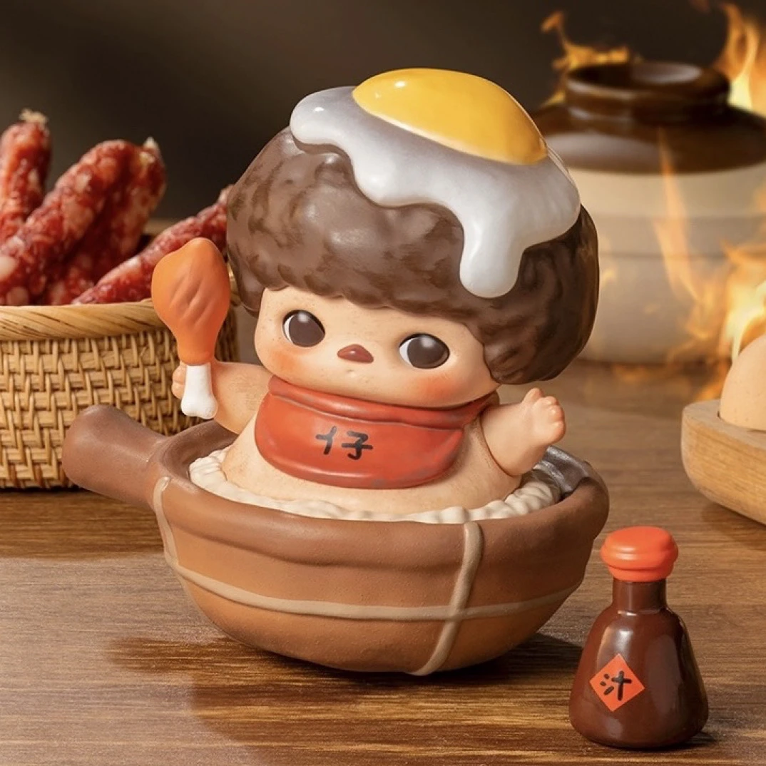 【拆盒】毕奇精灵美食系列潮玩盲盒手办