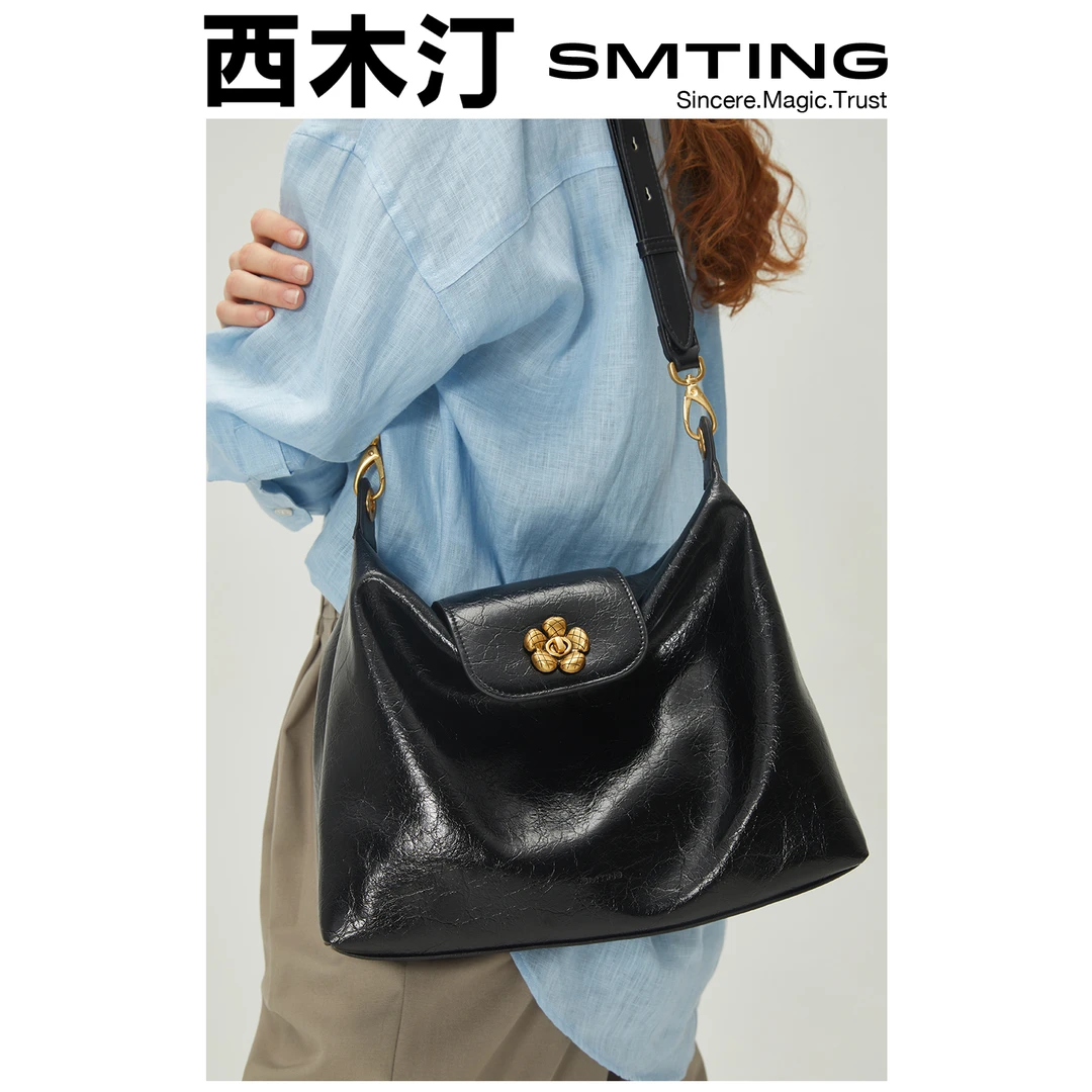 西木汀 暖风浮云 单肩托特包女高级感通勤大容量斜挎包包