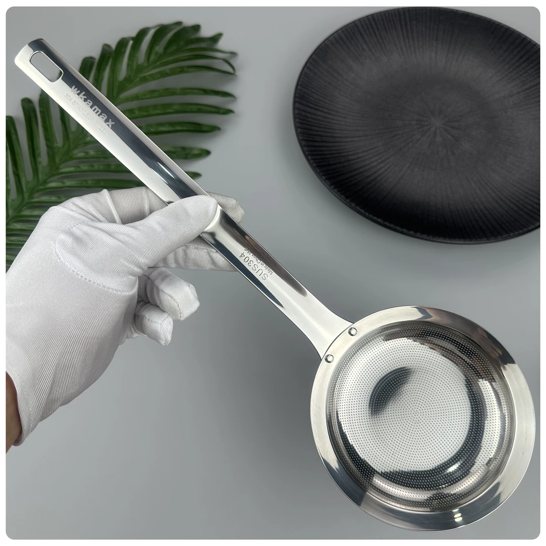 304不锈钢打沫勺家用厨房过滤网筛火锅撇浮沫新款